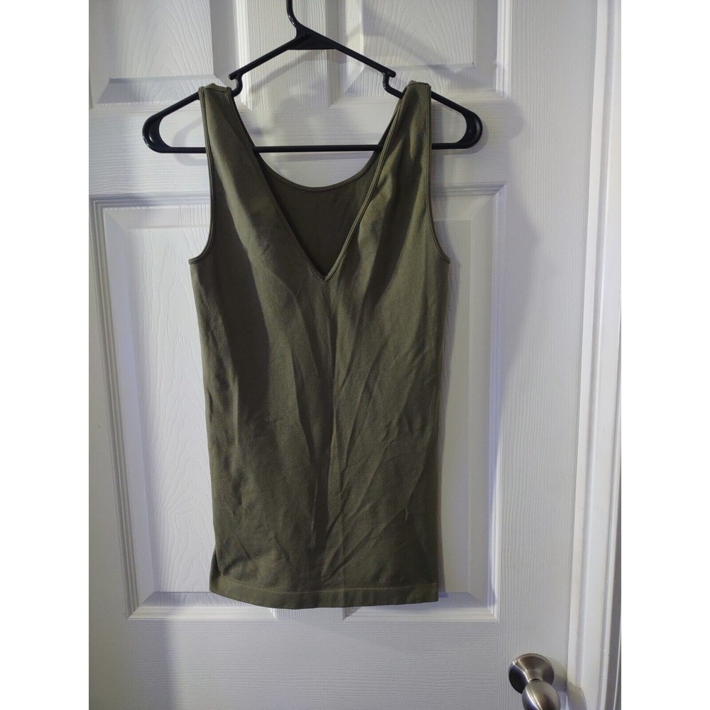 Unbranded Tank Top Stretchy Size M To L See Measurement Photos Olive Green